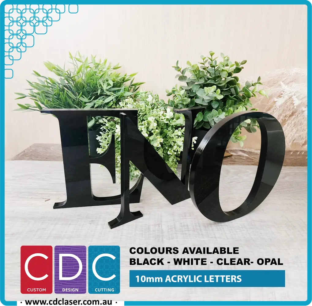 acrylic letter 10mm type eno