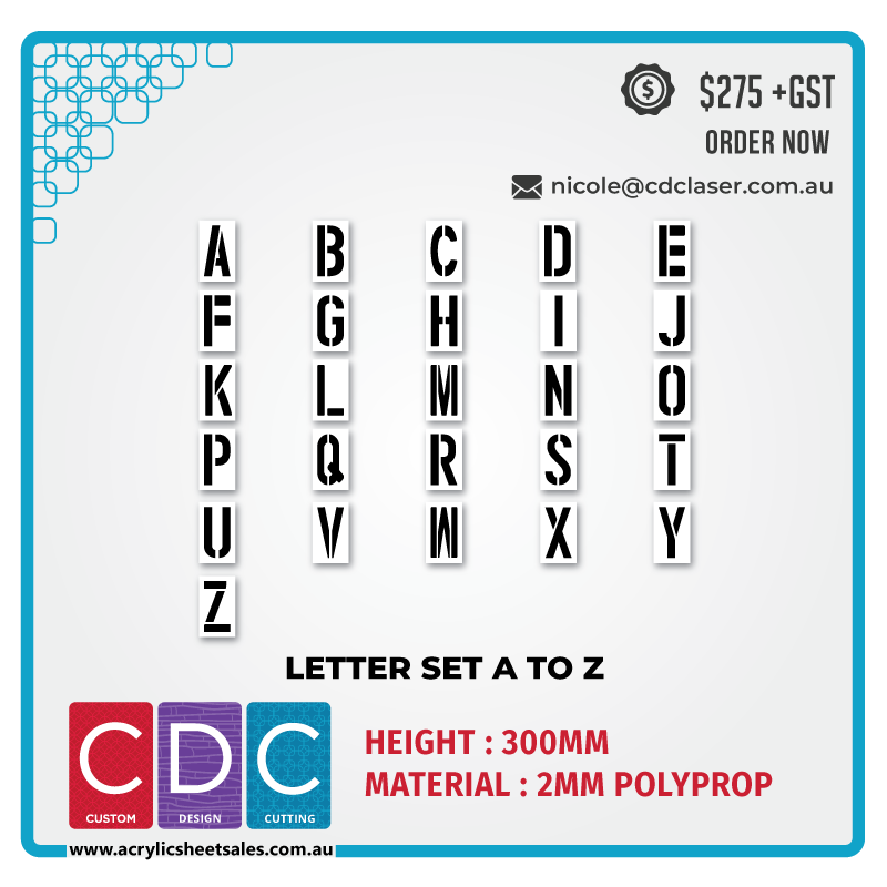 Letter Set A to Z – individual letters