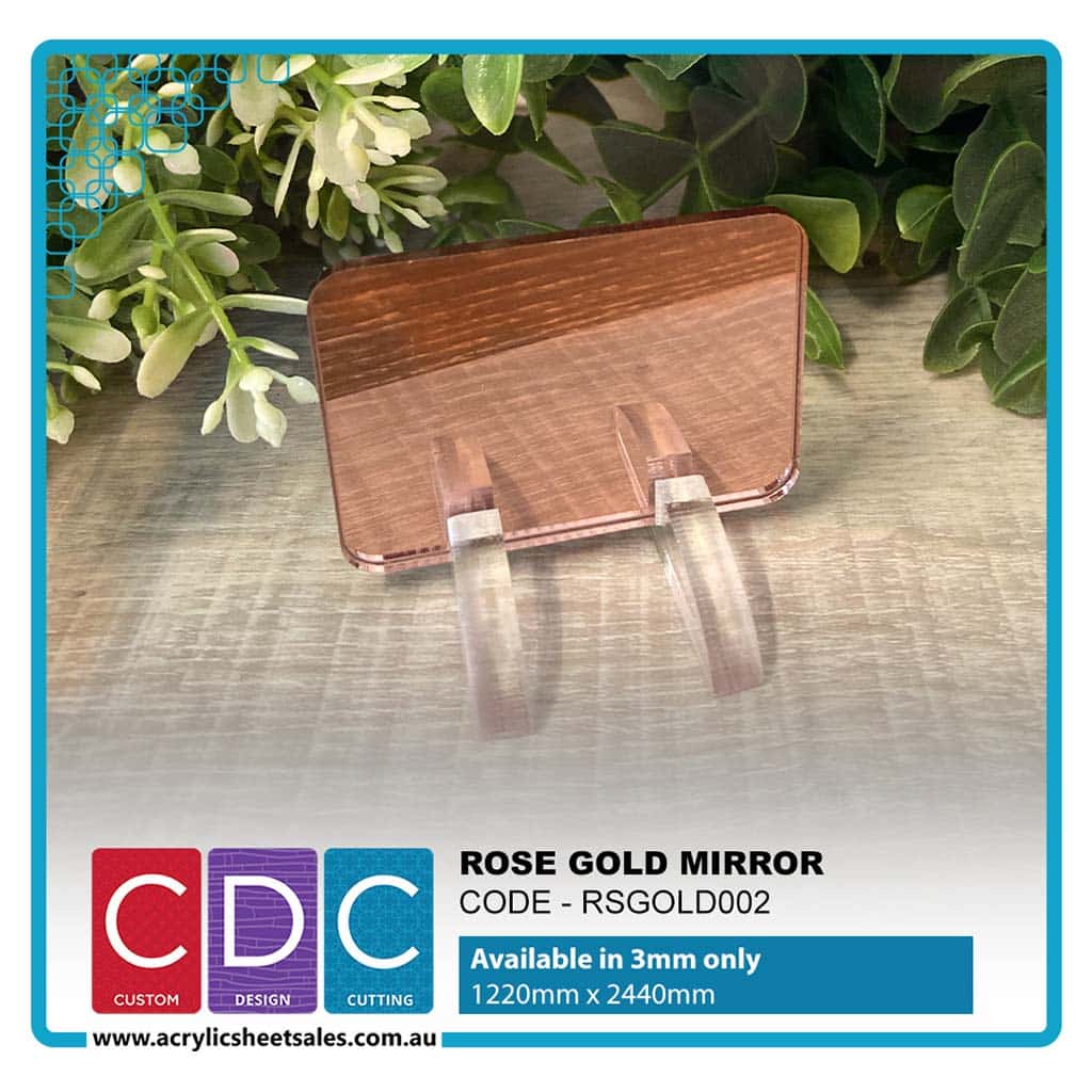 rose gold mirror acrylic sheet