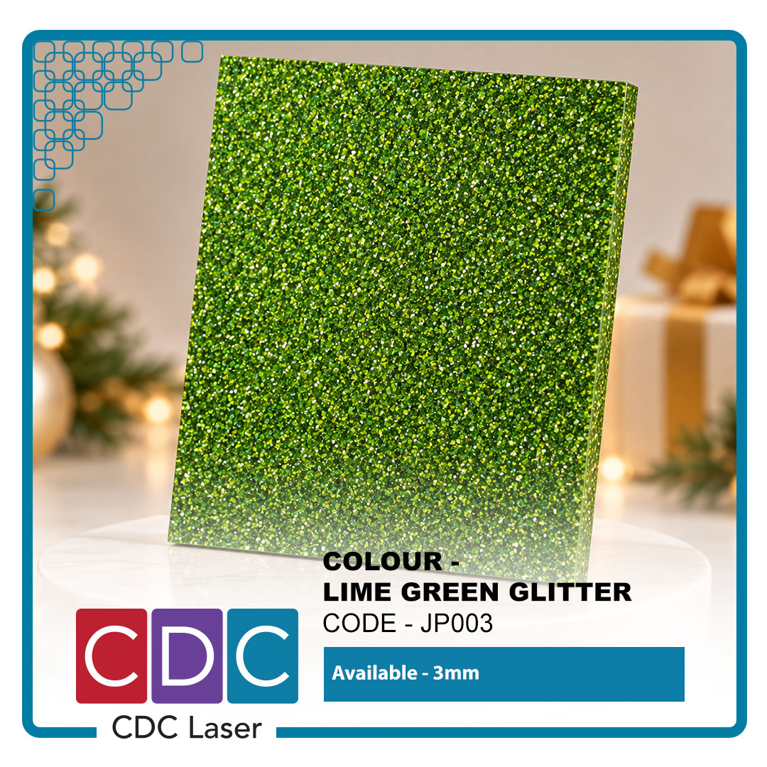 Lime Green glitter acrylic